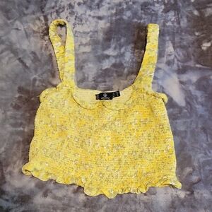 Volcom Yellow Crop Top